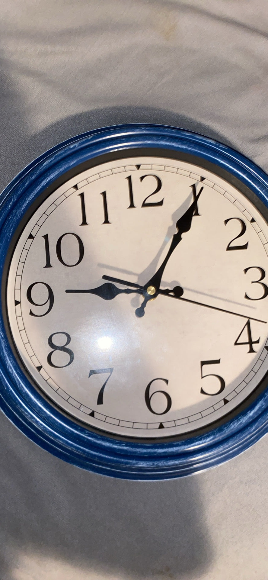 Rustic blue clock