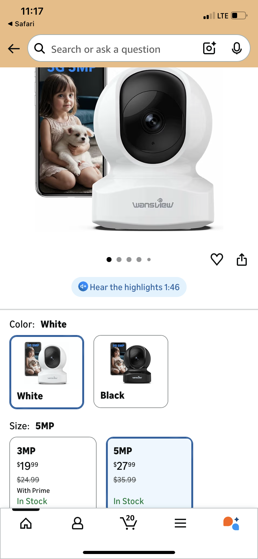 Indoor security camera